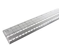 Liquidraw Regla de clasificación para hacer patrones, 45 cm, regla de costura para acolchar, medidas imperiales y métricas, hecha de plástico transparente, ideal para diseño de moda, sastrería y