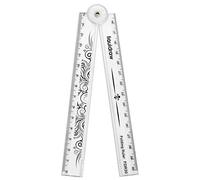 Liquidraw Regla plegable de 30 cm regla plegable papelería escolar (transparente)