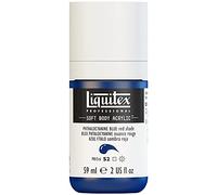 Liquitex 1959314 Soft Body - Pintura acrílica, color azul fosforescente (tono rojo), botella dosificadora de 59 ml