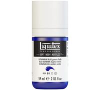 Liquitex 1959380 Soft Body - Pintura acrílica, color azul ultramarino (tono verde), botella dosificadora de 59 ml
