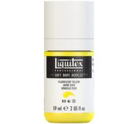 Liquitex 1959981 Soft Body - Pintura acrílica (bote dosificador de 59 ml), color amarillo fluorescente