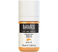 Liquitex 1959982 Soft Body - Pintura acrílica (59 ml), color naranja fluorescente