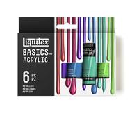 Liquitex Acrílico Basics - Set Basics 6 x 22ml, Metálicos