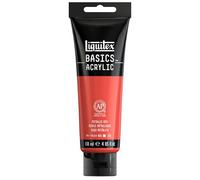 Liquitex Acrílico Basics - Tubo de Pintura Acrílica, Rojo Metálico, 118 ml