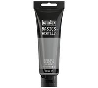 Liquitex Basic Acrylic - Tubo de Pintura Acrílica, 118 ML, Gris (Gris Neutro Nuevo)