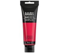 Liquitex Basic Acrylic - Tubo de Pintura Acrílica, 118 ML, Rojo (Rojo Transparente Nuevo)