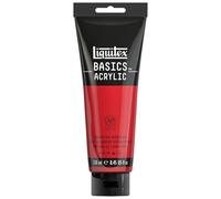 Liquitex Basic Acrylic - Tubo de Pintura Acrílica, 250 ML, Rojo (Tono Rojo De Cadmio Nuevo)