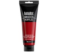 Liquitex Basic Acrylic - Tubo de Pintura Acrílica, 250 ML, Rojo (Tono Rojo De Cadmio Oscuro Nuevo)
