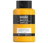 Liquitex Basic Acrylic - Tubo de Pintura Acrílica, 400 ML, Amarillo (Tono Amarillo De Cadmio Oscuro Nuevo)