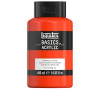 Liquitex Basic Acrylic - Tubo de Pintura Acrílica, 400 ML, Rojo (Tono Rojo De Cadmio Claro Nuevo)