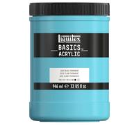 Liquitex Basic Acrylic - Tubo de Pintura Acrílica, 946 ML, Azul (Azul Claro Permanente Nuevo)