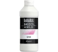 Liquitex Basics Acrílico Gesso Imprimador, Blanco, 473ml