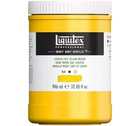 LIQUITEX Color acrílico Heavy Body, amariilo sin cadmium medio, 946 ML