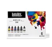 Liquitex Ink Pack de 6 tintas acrílicas extrafinas, Essentials Set, 30 ml