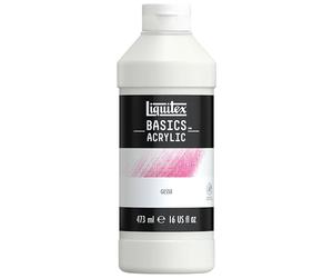 Liquitex- Médium de Preparación de Superficie Gesso Basics, 473 ml, (Paquete de 1) (Colart 104016)