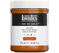 Liquitex pintura acrílica profesional Heavy Body - cuerpo espeso, tarro de 473 ml, color tierra de siena natural