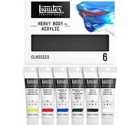 LIQUITEX Profesional Heavy Body - Pintura acrílica Profesional de Cuerpo Espeso, Set de 6 Tubos de 59 ml, Colores clásicos
