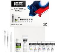 LIQUITEX Profesional Heavy Body - Pintura acrílica Profesional de Cuerpo Espeso, Set iniciación al acrílico, Multicolor, 6 x 22 ml + 1 x 59 ml
