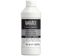 Liquitex Professional Aditivos - Médium de Efectos Pouring Medium, Medium de Alisado, Para Técnica de Vertido con Pintura Acrílica, Aumenta el Flujo, 473ML, Acabado Iridiscente