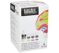 Liquitex Professional Aditivos - Set pouring medium iridiscente (medium de alisado iridiscente) + pintura acrílica Soft Body