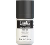 Liquitex Professional Gouache acrílico extrafino viscocidad Baja, Tubo 59 ml, Blanco De Titanio, 59
