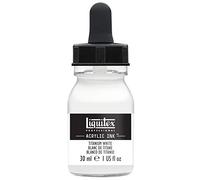 Liquitex Tinta Acrílica Ink Profesional Frasco 30 ml, Blanco de Titanio
