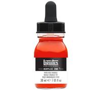 Liquitex Tinta Acrílica Ink Profesional Frasco 30 ml, Rojo Vivo Naranja