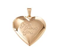 LiQunSweet 10 colgantes de medallσn de acero inoxidable chapado en oro, marco de fotos, corazσn con mensaje de palabra, te amo, para joyerνa del