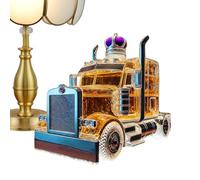 Liquor Bottle, Semi Truck Art Storage Jar, Decorative Empty Container for Men Bar Countertop, Novelty Display Gift for Home Party Wedding Holiday Birthday Celebration, Robust and Harmless