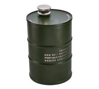 Liquor Flask, barril de cerveza, bandera de viaje, capacidad de 750 ml, acero inoxidable 304, diseño a prueba de salpicaduras, 3,74 x 5,31 pulgadas, almacenamiento de bebidas portátil para el lugar de