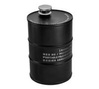 Liquor Flask, barril de cerveza, bandera de viaje, capacidad de 750 ml, acero inoxidable 304, diseño a prueba de salpicaduras, 3,74 x 5,31 pulgadas, almacenamiento de bebidas portátil para el lugar de