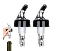 Liquor Pourers - Precision In Every Pour | 2x Red Wine Control Cover 30ml Dispenser Supplies | For Cocktail Bartending Cellar Restaurant Drinking Home Kitchen, Stainless Steel Quantitative Pour For Ou