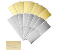 LIQWEI 152 pegatinas para rascar y rascar, para hacer sorpresas, para rascar, para cupones, calendario de Adviento, color dorado (dorado plateado)
