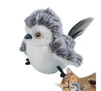 Liqzirtu Automatic Cat Toy, Realistic Chirping Feathers Toy for Cats