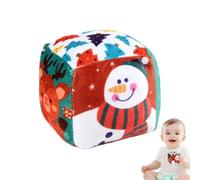 Liqzirtu Babys Rattle Ball, Soft Fabric Sensory Grasping Toy for Todlers