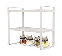 Liqzirtu Estantería de escritorio | Soporte de 2 niveles, ahorro de espacio, estante de almacenamiento para libros, para casa, dormitorio, oficina, sala de lectura decorativa y jardinera