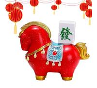 Liqzirtu Figura De Caballo | Símbolo de Riqueza Ornamento Escultura Juguete | 2026 Año Nuevo Estatuillas De Caballo Decoración De Interior,Destinado A Hogar Mujeres Hombres Navidad Dormitorio