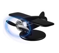 Liqzirtu Helicóptero Solar Giratorio - Modelo de avión giratorio para salpicadero de coche | Adornos interiores de automóviles para camiones sedán y furgoneta