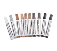 Liqzirtu Kit de marcadores para - Conjunto completo de 10 colores, palos y tamaño del rayo por | Manta de rayas Manchas en Suelos Escritorios Mesas Sillas Camas Armarios Muebles en Res