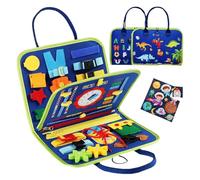 Liqzirtu Libro de aprendizaje preescolar - Soft Sensorisches Busy Book | Pizarra de actividad motriz fina para niños | Juegos de viaje, suministros para preescolar, guardería en casa, juguete de