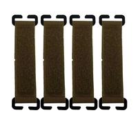 Liqzirtu Mochila juntas-4 piezas de puentes de parche suave fijación del parche, tira de exhibición | Parches multifuncionales, función ligera oeste, parche para mochilas al aire libre, caqui, Se