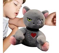 Liqzirtu Peluche loco - Tejido suave de peluche, juguete gótico espeluznante diseño mirada espeluznante | cojín de regalo único para niños, amigos, familia, Pascua, Navidad