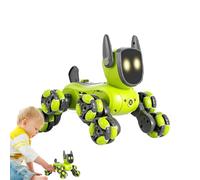 Liqzirtu Perro Robot Educativo - Cachorro Interactivo Eléctrico | Control remoto con 8 Ruedas, Danza, Canción, Caminar, Diversión Creativa para, Escuela, Casa, Cumpleaños