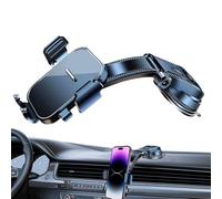 Liqzirtu Phone Holder for Car Adjustable Wide Angle Suction Cup Cradle