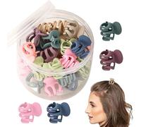 Liqzirtu - Pinza para garras de pulpo, pinza para el cabello de pulpo, 30X pinzas para garras pequeñas de pulpo, pinzas antideslizantes para flequillo accesorios para el cabello para mujer, pinzas