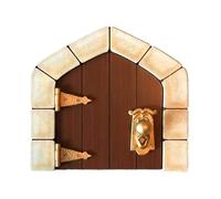 Liqzirtu Puerta enana Creativa - Accesorio fantasía Madera árbol | Decoración mágica para jardín Infantil, Set casita pequeña, Entrada Decorativa Mini Cuentos Exteriores, Arte Imaginario Patio