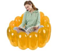 Liqzirtu Silla Hinchable - Sillón Transparente, Silla de Exterior Gelatina | Tumbona Hinchable en el Interior, a Blow -up para Noches de películas, Asiento Hinchable de sofá Transparente para el