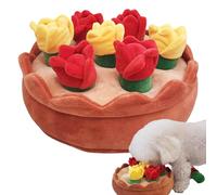 Liqzirtu Tapete Olfativo Perros - Alfombra Juego Interactiva, Entrenamiento Olfato Gatos | Estimulación Mental para Cachorros Conejos, Promueve Comer Despacio Diversión Interior Exterior