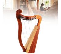Lira-Arpa de 15 y 19 cuerdas, arpa de regazo portátil de 3 orificios para sonoterapia, arpa celta irlandesa; instrumento musical de resonancia ideal para amantes de la música y,19Strings