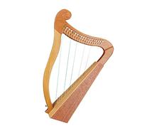 Lira de 19 cuerdas, pequeño instrumento de cuerda, arpa de 15 tonos para educación musical y relajación, ideal para principiantes y profesionales, perfecto para terapia y recreación